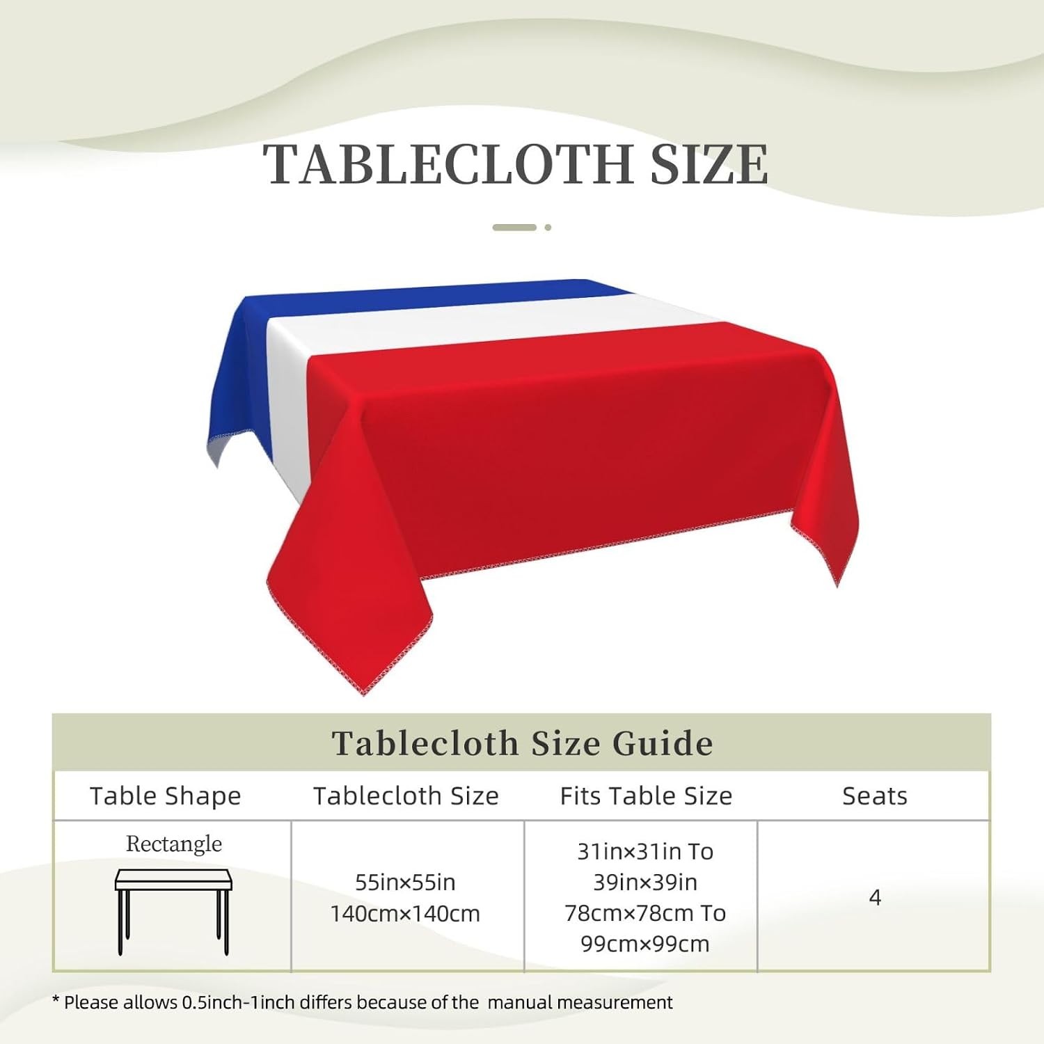 Flag of the Canton of Schleswig-Holstein Tablecloth for Football Party, Soccer Cup 2026 Match Table Cover Soccer Fans Table Cloths, Personalized TableCover