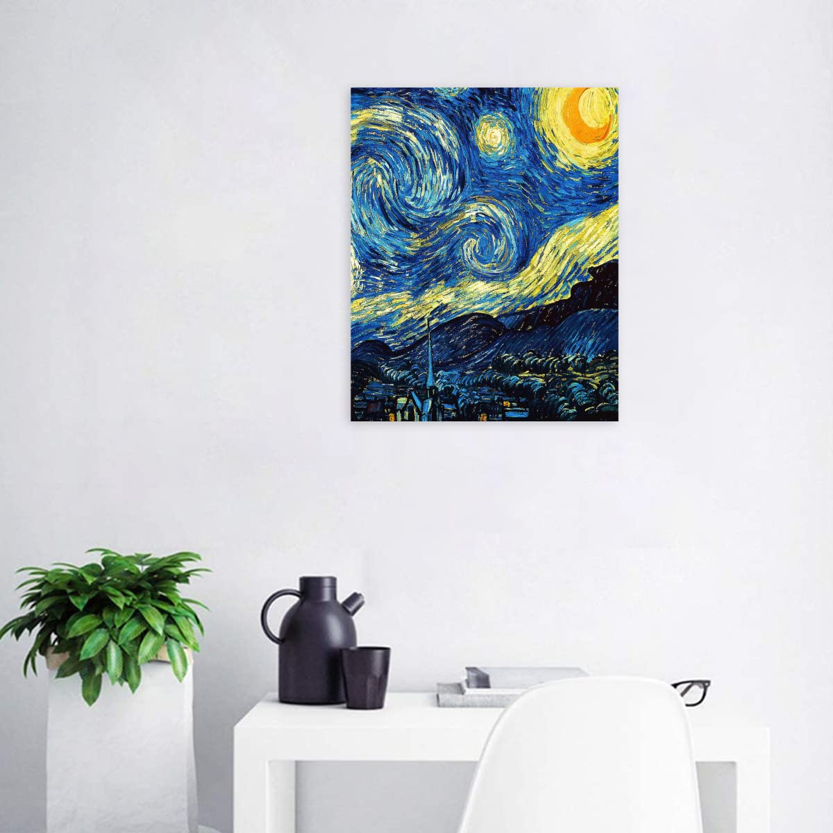 Amazon.co.jp: デジタル油絵 数字油絵 ゴッホ 星月夜 数字キット塗り絵