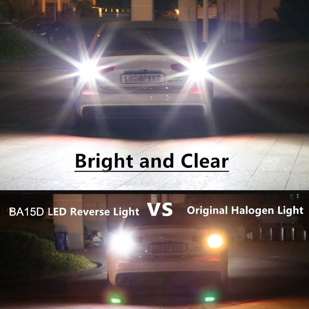 BA15D 1130 1142 1176 LED Bulb Bright White Interior LED Light Bulb for Car Trailer Marine RV Camper Boat As Tail Light - (Pack of 6)