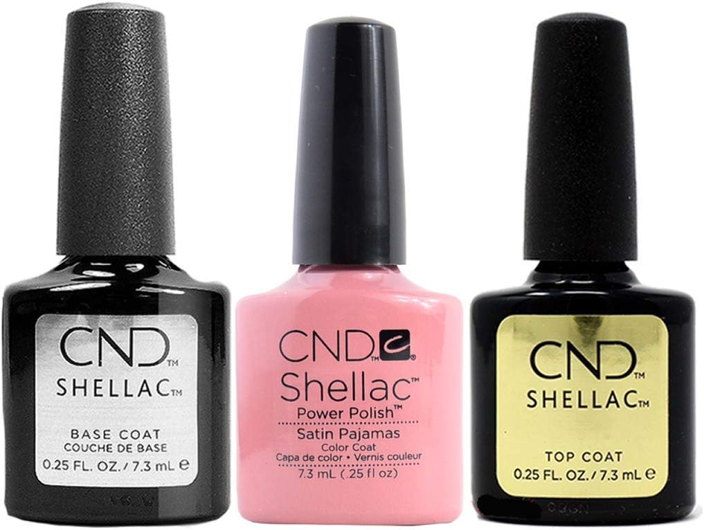 CNDOriginal Shellac Satin Pyjamas Plus Base Coat Plus Top Coat 7.3 ml 1er Set 1 x 22 ml