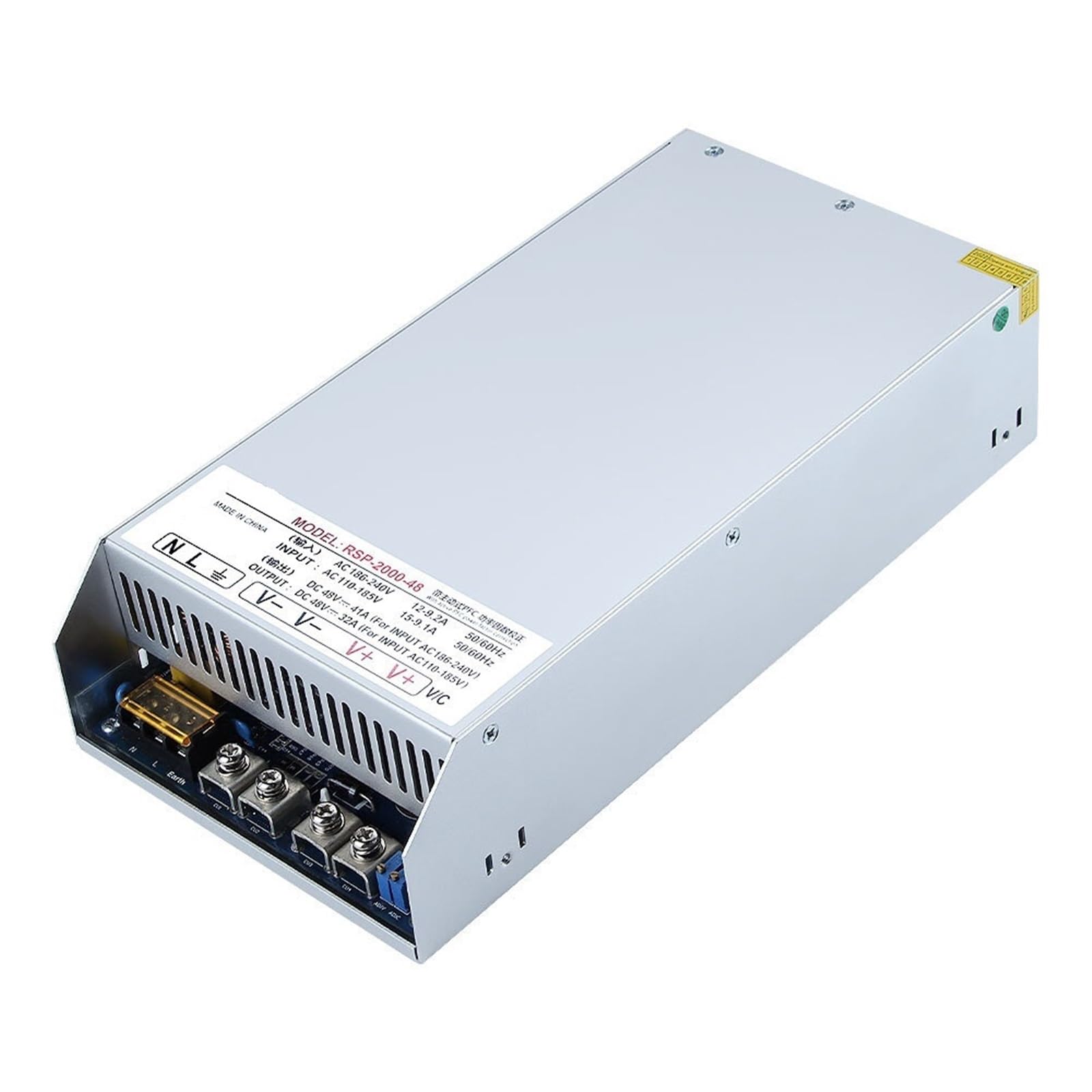 FCARUMIQP RSP-2000-48 2000W 48V 41.7A Supply Power with Automatic Transfer Switch 1Pcs