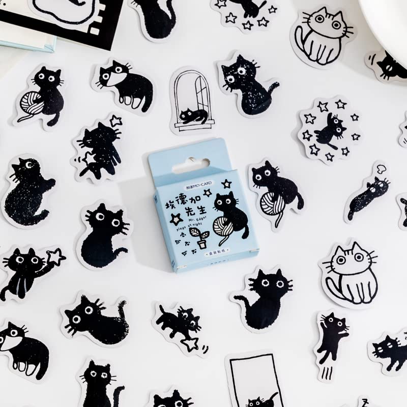 Obujopal Small Cute Cat Stickers for Scrapbooking Bullet Journal DIY Decoration Journaling Planners...