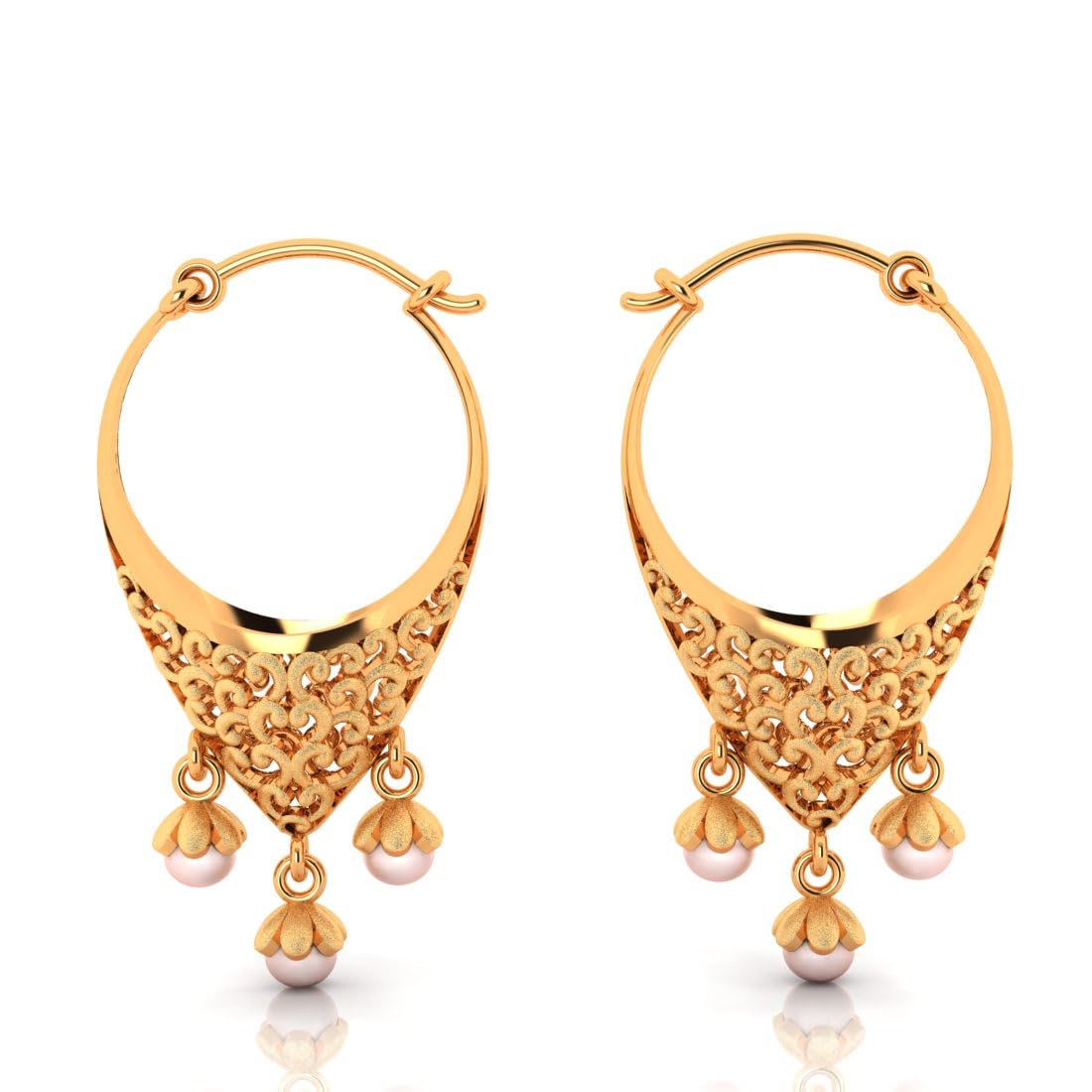 P.C Chandra Jewellers 14KT (585) Yellow Gold Beautiful Chandelier Earrings With Detailed Craftsmanship - 2 Grams (B0DCC3LXTZ) Amazon Price History, Amazon Price Tracker