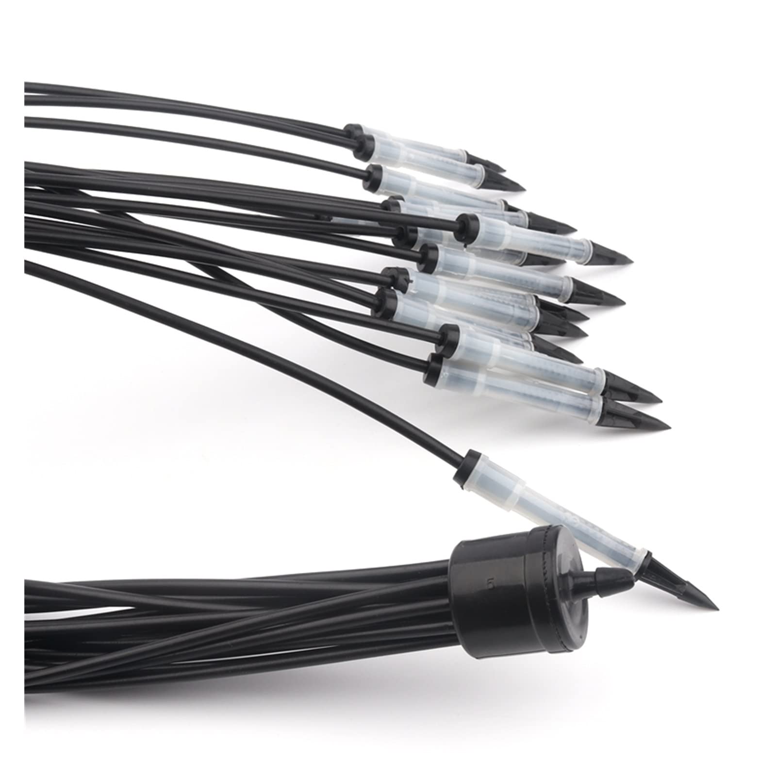 Ogrodowy adapter hydrauliczny 2 sztuki 16 głowic zestaw skraplaczy ogrodnictwo bonsai doniczkowy system nawadniania kropelkowego nawadnianie kropelkowe strzałka wyrzutnia zraszacz nawadnianie roślin