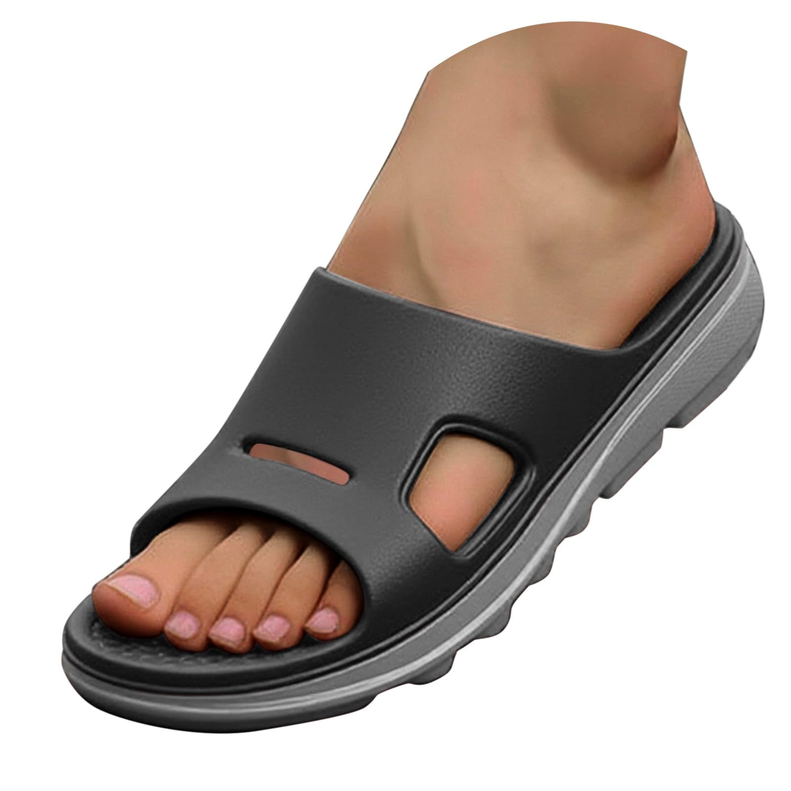 Ciabatte Pantofole Uomo da Camera con Suola Antiscivolo Silenziosa Sottopiede Morbide Pantofole Ospiti Casual e Versatile