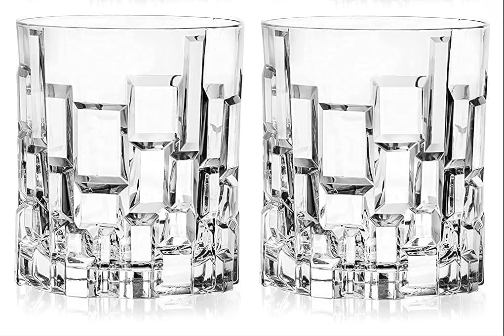 Diamond Cut Whiskey Glasses - Bourbon & Scotch -3