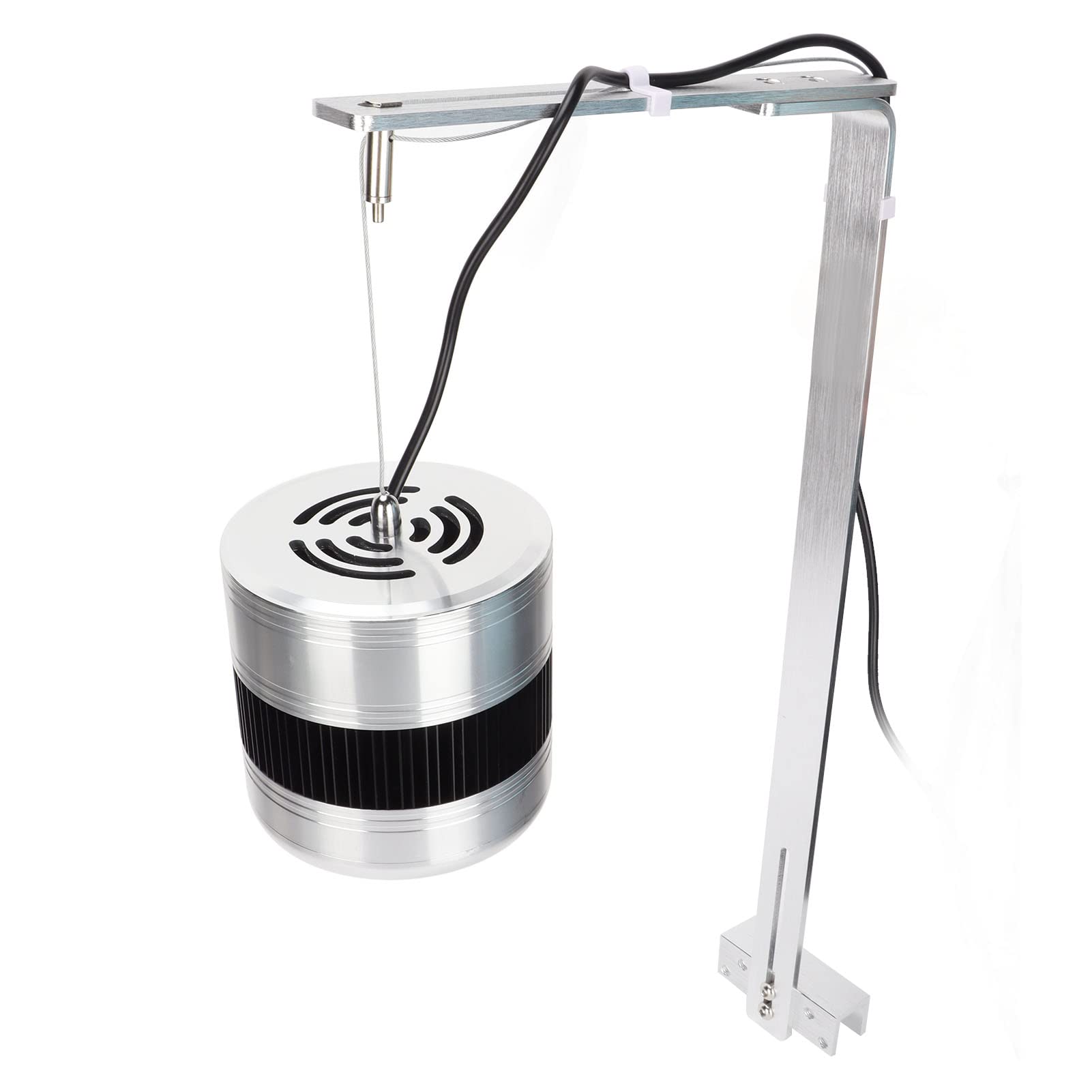 EMUKOEP Luz de Acuario de Espectro Completo, LED COB para Pecera con Carcasa de Acero Inoxidable de Metal Cepillado, Pantalla de Cuarzo de Alta Penetración para (ZY-K3 Enchufe europeo 220V)