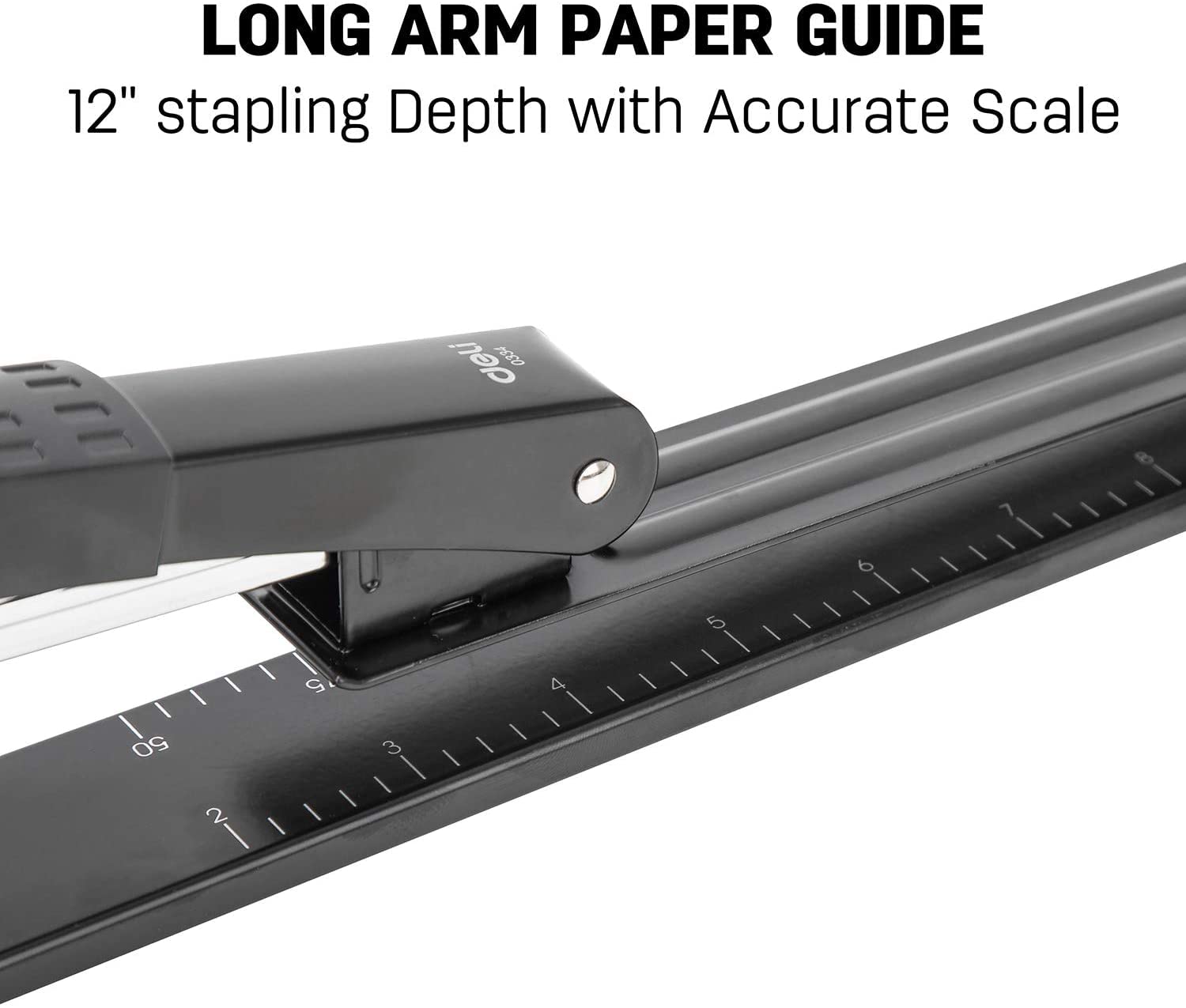 Cucitrice Portatile Plapler a Lunga Portata Lunga, 25 Fogli, pinduti Standard a Braccio Lunghi for impieghi gravosi for Libretti o Libri vincolanti, Nero Cucitrice Ufficio