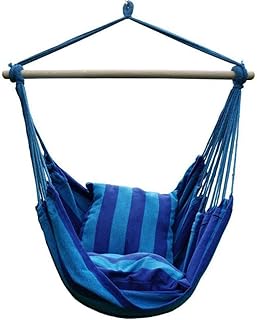 DCKJL Hamaca Silla Hamaca Colgante de Moda para el hogar Silla giratoria Silla con 2 Almohadas Silla Colgante de poliéster Columpio Hamaca