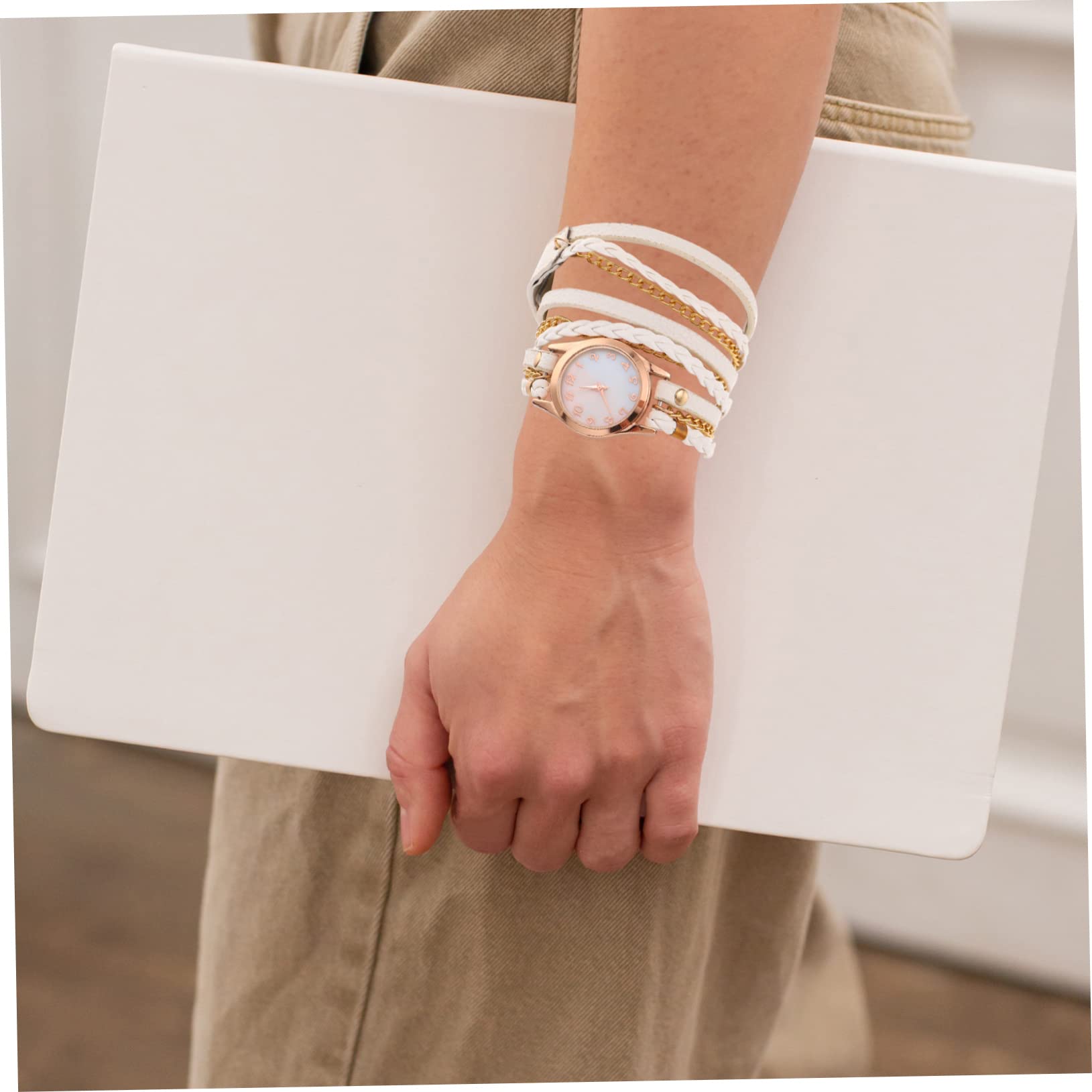 GALPADA 5pezzi Bracciale Pu Design e Versatile Per Compleanni e Speciali Decorativo Per Femminile