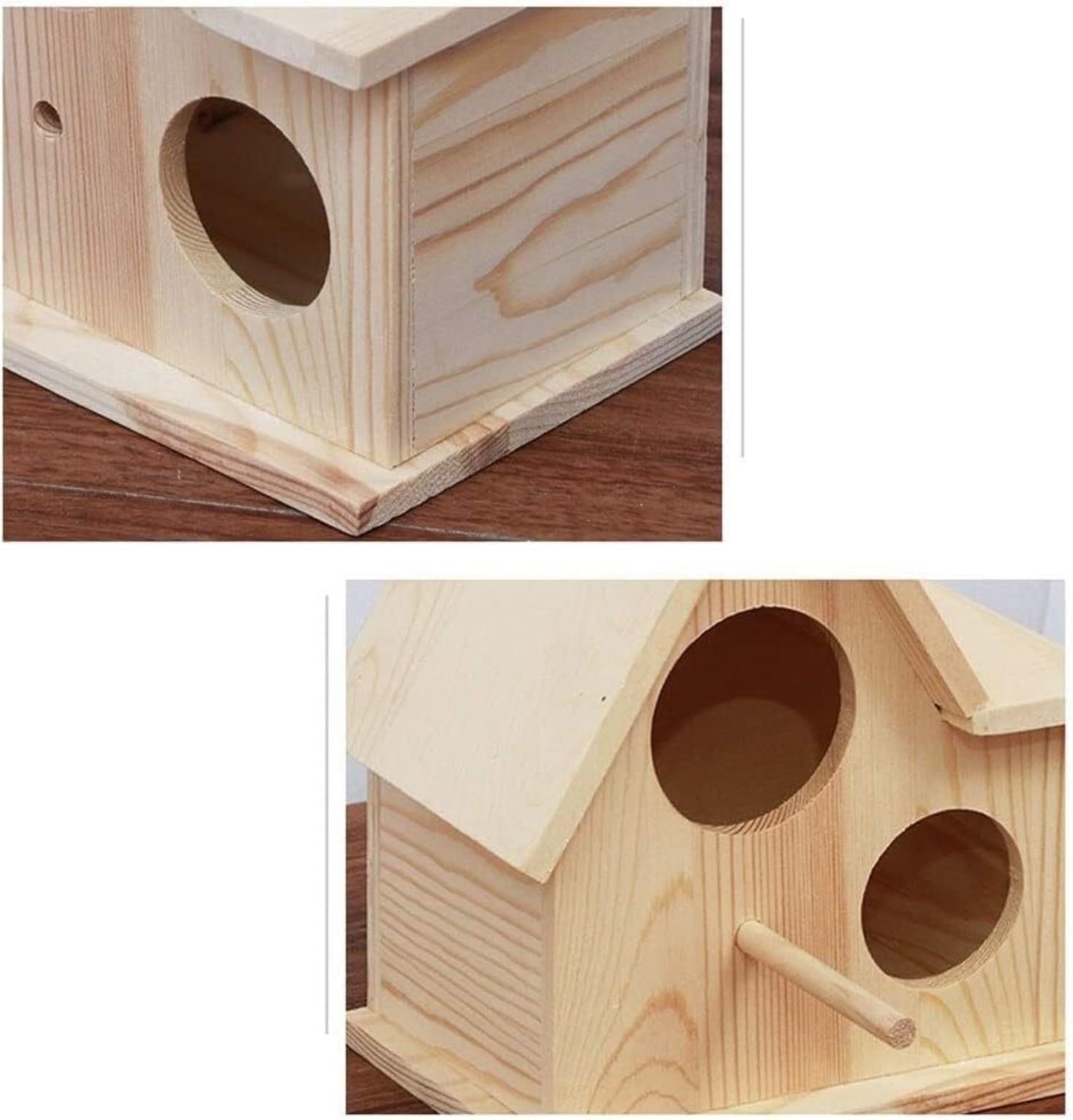 Gabbia per uccelli Gabbia Canarini Gabbie Per Uccelli In Legno Gabbia Per Durevole Per Portatile Vintage Trasportino Per Da Esterno Casa Per Interni Voliera Robusta(Grün)