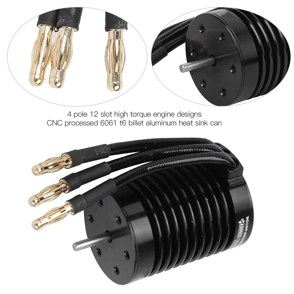 Agatige Motore Senza spazzole 3300 4370KV 1/10 RC Motore Senza spazzole per Auto(3300kv)