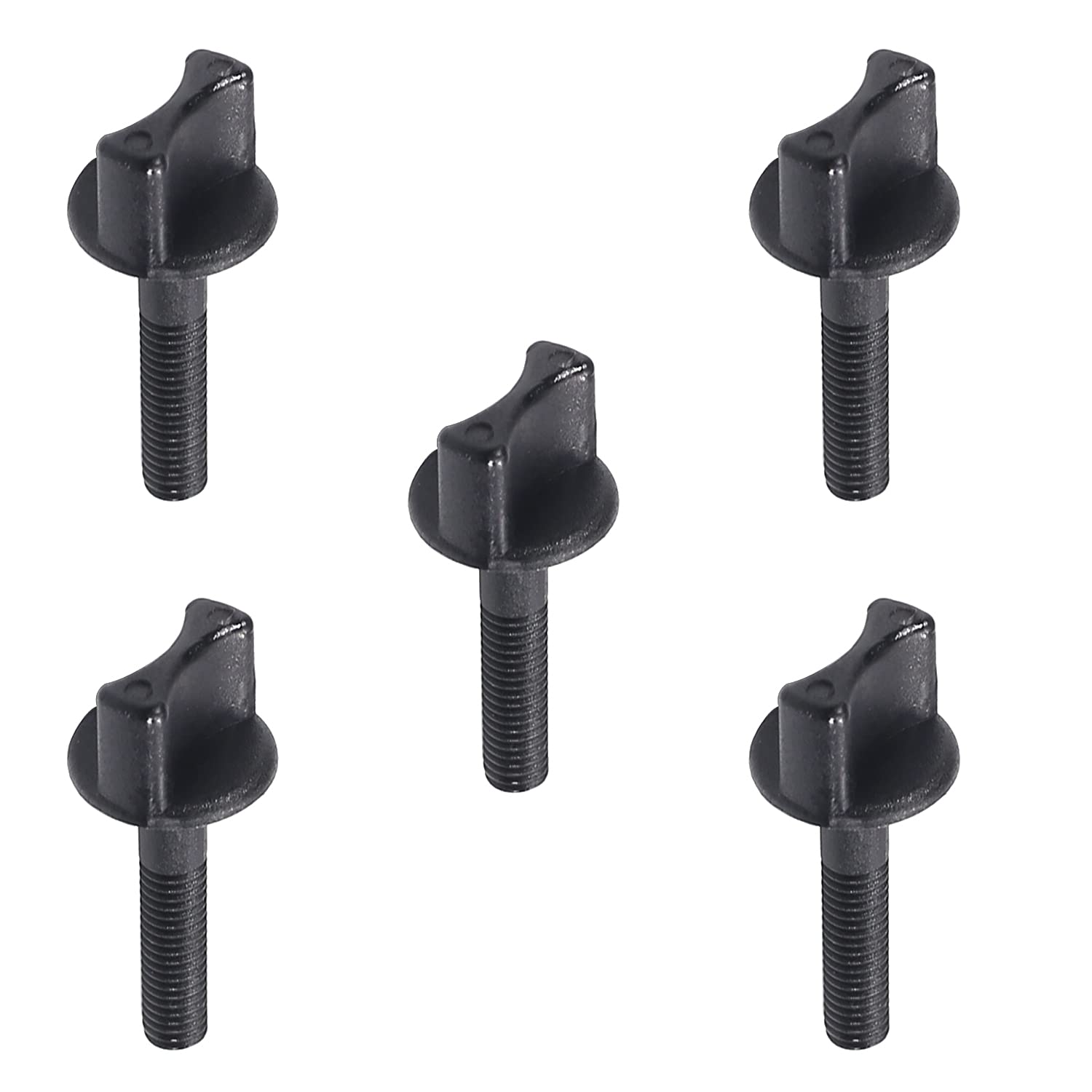 Fielect 5Pcs M6 x 30mm Thumb Screw Nylon Thumb Screw Hand Tighten