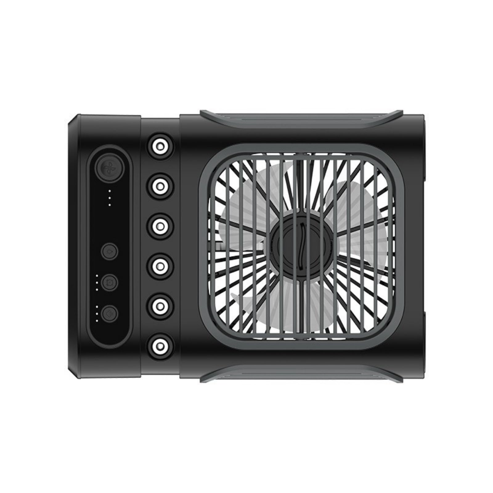 Xanorrg Black Portable Desktop Air Cooling Fan With 3 Speed Setting Cooling Fan 3H Timer Function For Dormitory Study Desk Tower For And Bedroom