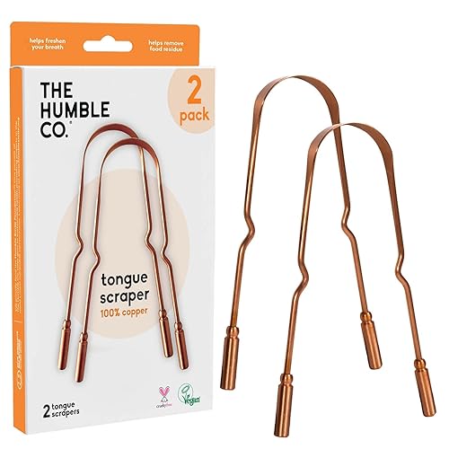 Miniatura 8 de The Humble Co Raspador de lengua limpiador de lengua 100 acero inoxidable para cuidado bucal tratamiento de mal aliento para adultos y niños 2