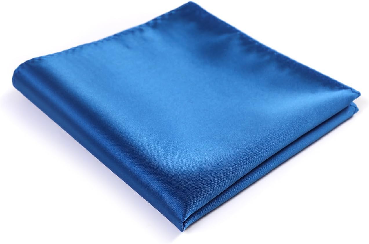 Mens Solid Satin Mens Tie With Hanky,Handmade Neckties For Men