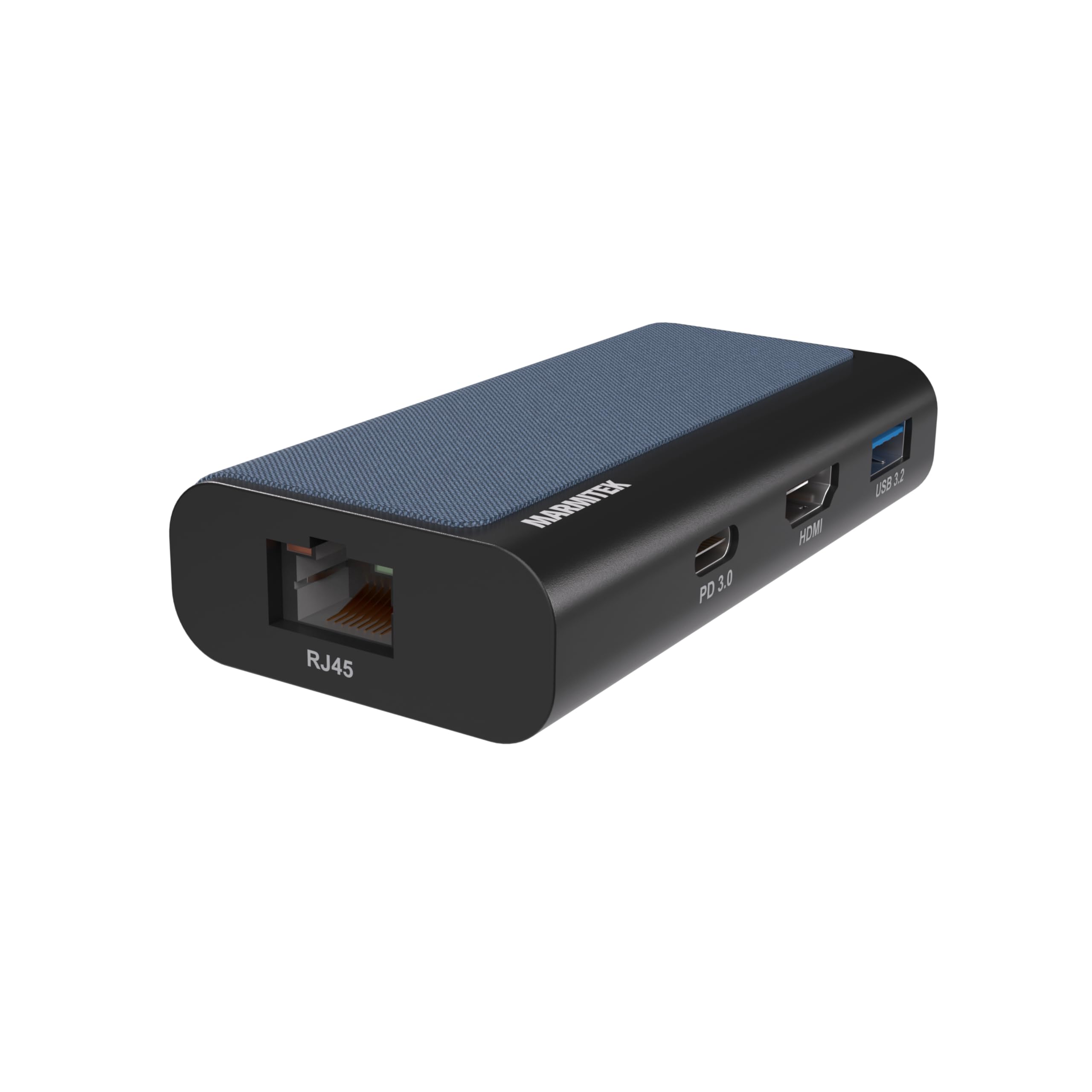 Hub USB C 4 w 1 - Marmitek Hub USB-C 4 - Adapter USB C HDMI 2.0 - Stacja dokująca USBC (HDMI, USB-C, USB-A, Ethernet RJ45 - Kompatybilny z iPhone 15, MacBook, iPad Pro, Surface, Galaxy S24-USB 3.2