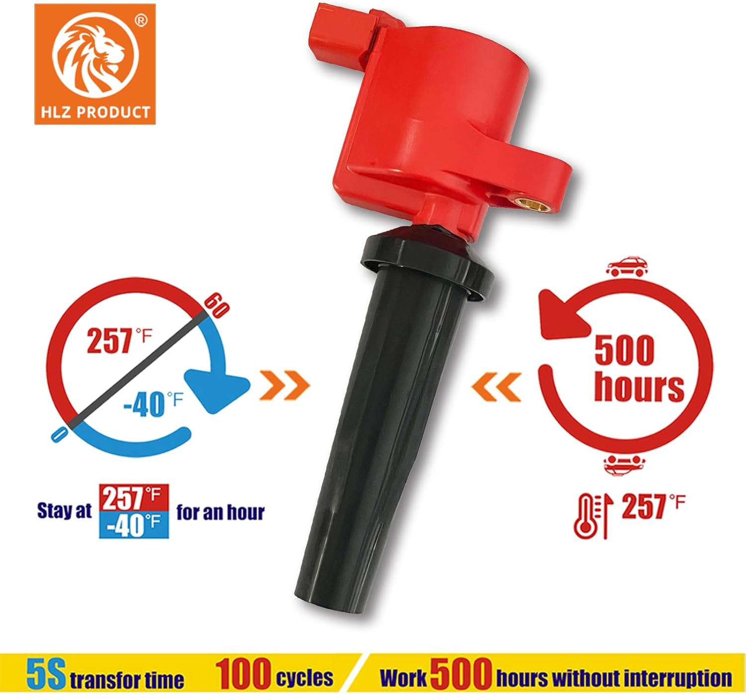 Performance Ignition Coils DG507 UF621 Set Of 4 Compatible With Ford Escape Focus Fusion C-Max Transit Connect Mazda 3 6 Tribute Lincoln MKZ MKZ Mercury Mariner Milan VOLVO C30 S40 2.0 2.3 2.5 L4