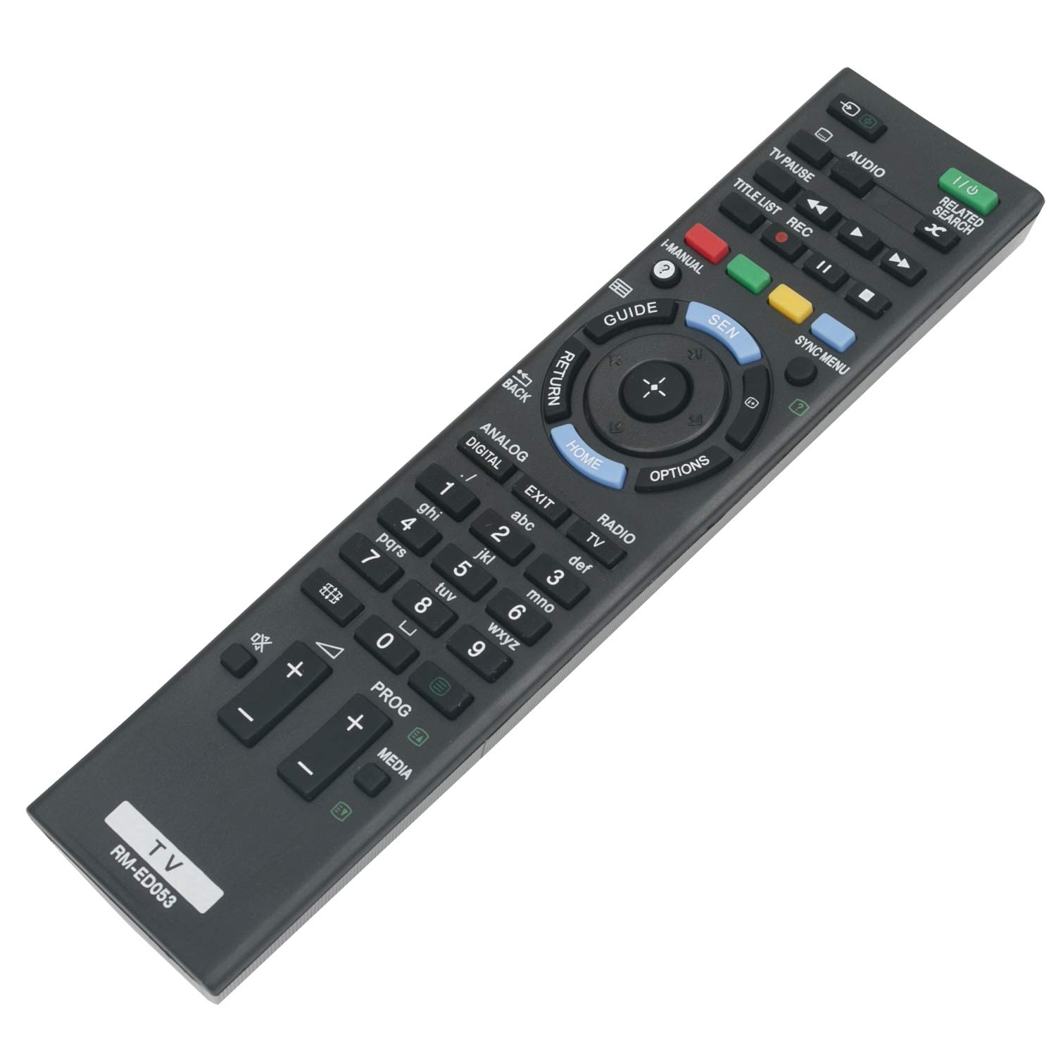 AULCMEETF NEW RM-ED053 Replacement Remote Control Work for Sony TV KDL-32W600A KDL-50W655A KDL-42W650A KDL-32W650A KDL-50W685A KDL-32W655A KDL-32W654A KDL-32W653A KDL-32W651A KDL-32W605A KDL-32W603A - Image 2