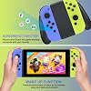 FAREMOCI Switch Controllers,Wireless Joy Remote Cons with Hall Effect Joystick No Drift Controles Compatible with Switch 1 OLED Lite,HD Rumble Gyro Motion,Wake Up,No NFC,Blue Yellow