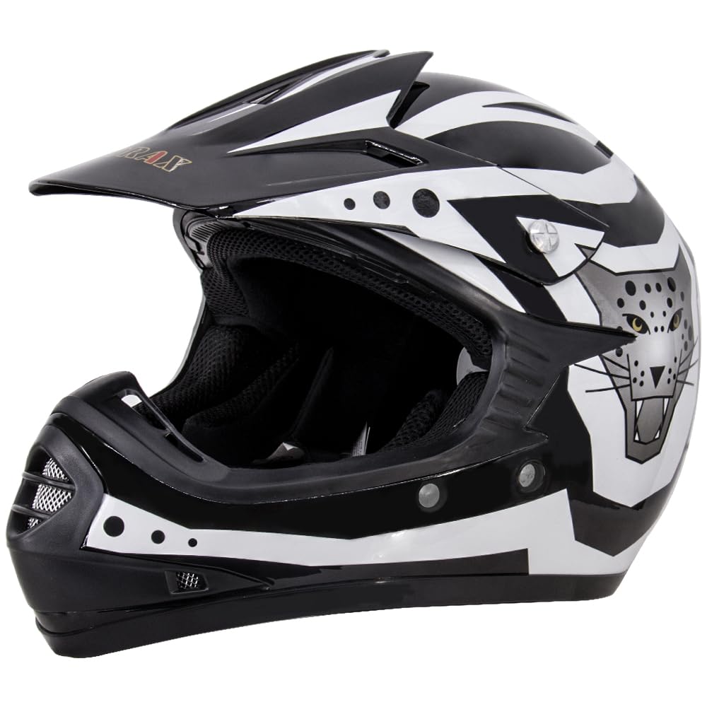 Zorax Red/Silver XL (55-56cm) Kids Children Motocross Motorbike Helmet Dirt Bike ATV Motorcycle Helmet ECE 22-06 — view 25