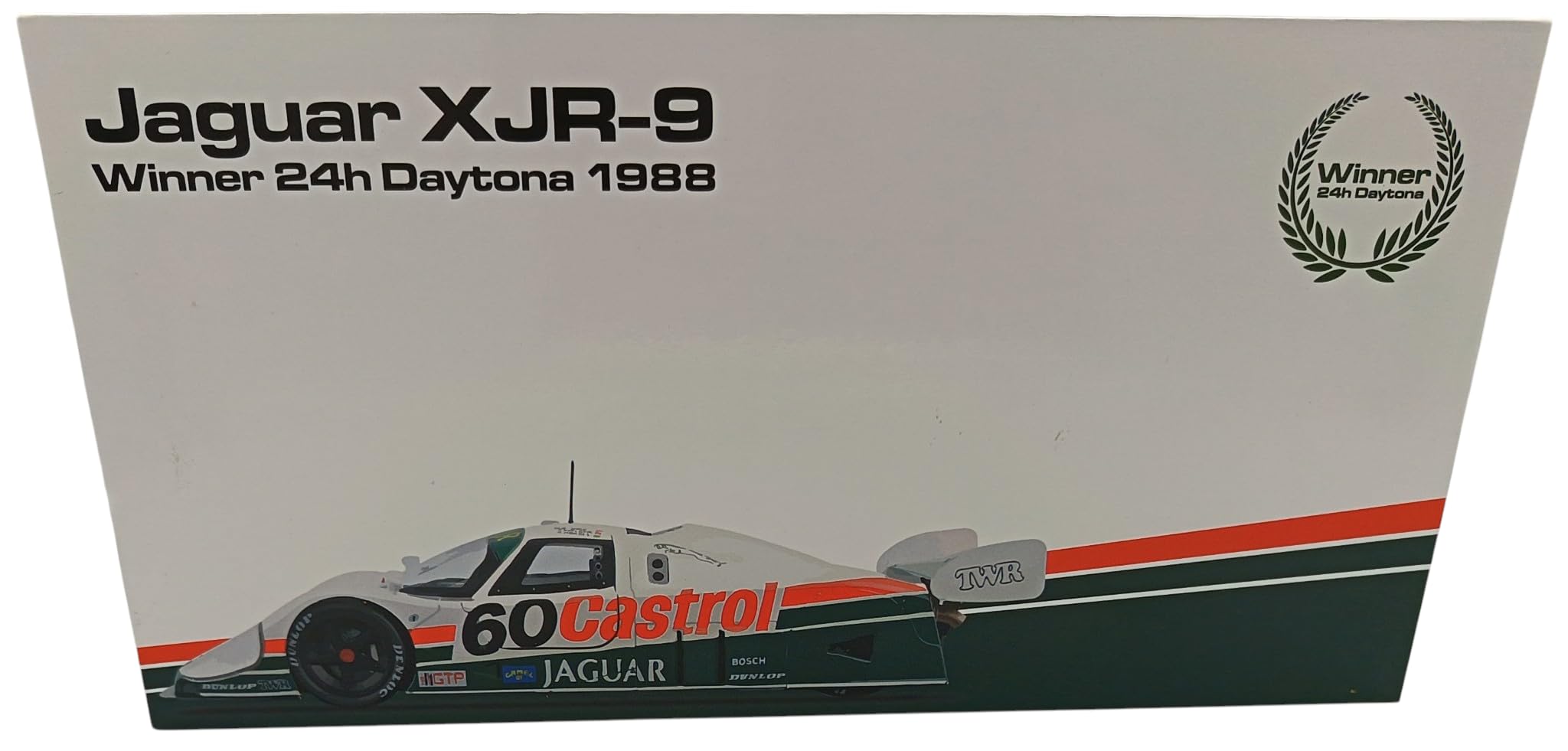 OPO 10 Modellino di Auto Compatibile con Jaguar XJR-9#60 Vincitrice della 24 Ore di Daytona 1988 Brundle, Boesel, Nielsen Scala 1/18 IXO WERK83 18073001C