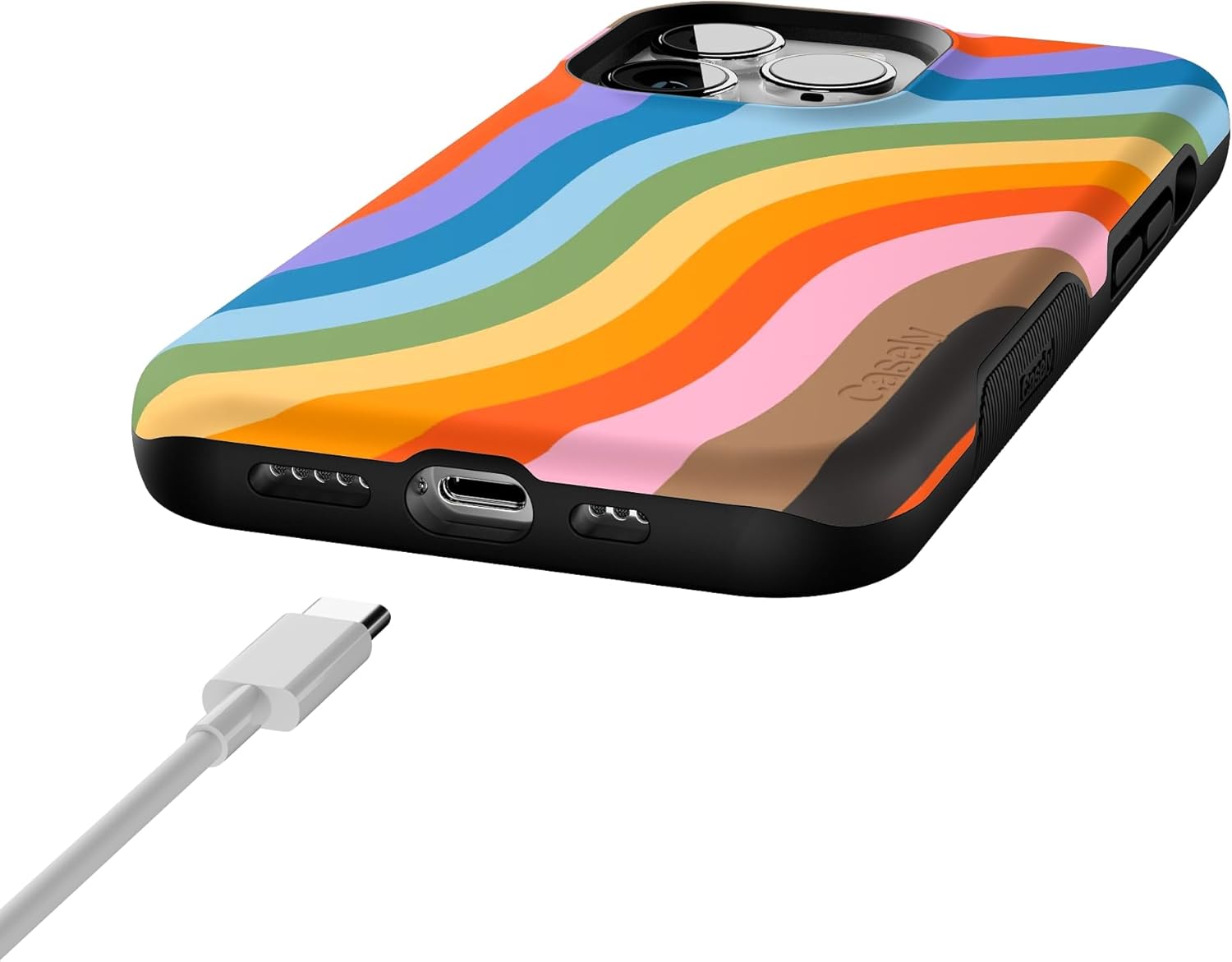 Casely iPhone 13 Pro Case | Love for All | Rainbow Pride | Bold Protective Design | Compatible with MagSafe