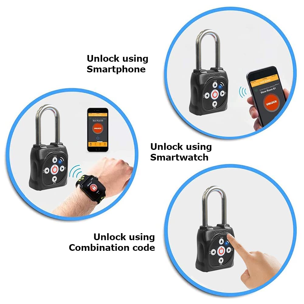 Cadenas Smart Lockout avec NFC et code directionnel (noir)