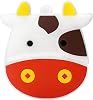 USB Flash Drive 32GB Cute Cow Pattern USB Drive Thumb Drives USB 2.0 Memory Stick for External Data Storage, White Red