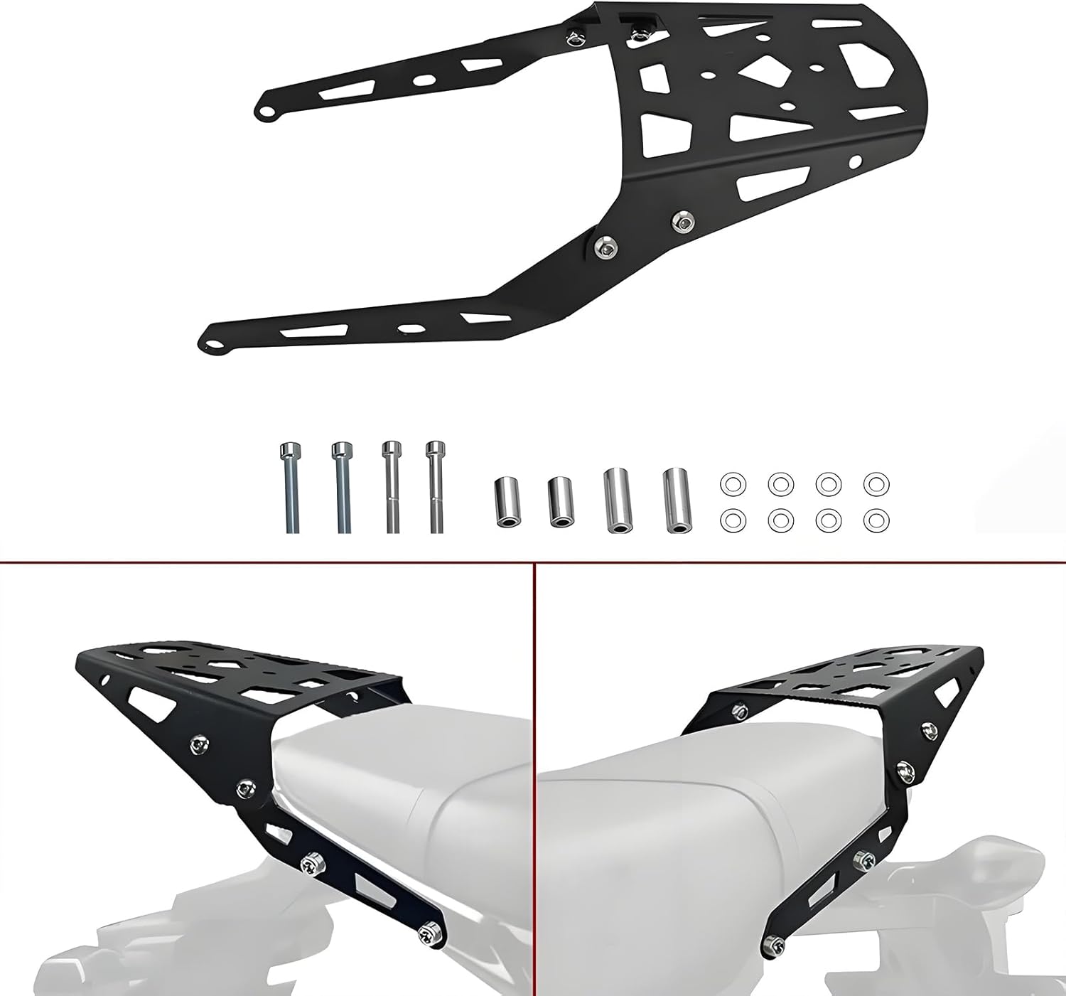 Motorcycle Luggage Rack Rear Storage Tour Pack Mount Compatible with Honda Grom 125 MSX125 2022 2023 2024 2025
