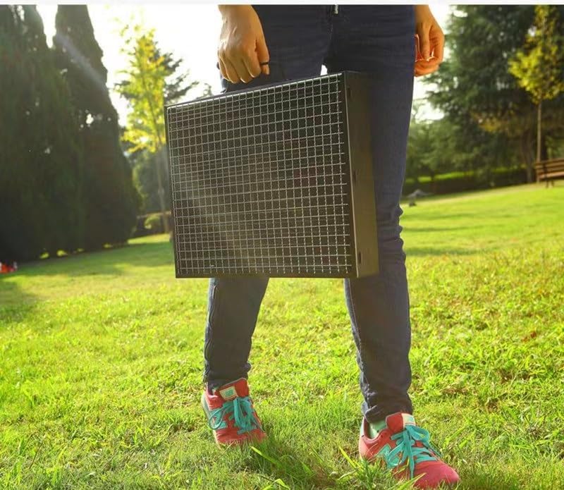 Miniatura 3 de Parrilla de carbón, parrilla de barbacoa plegable portátil, mini escritorio de barbacoa, parrilla de mesa al aire libre para camping, picnic,