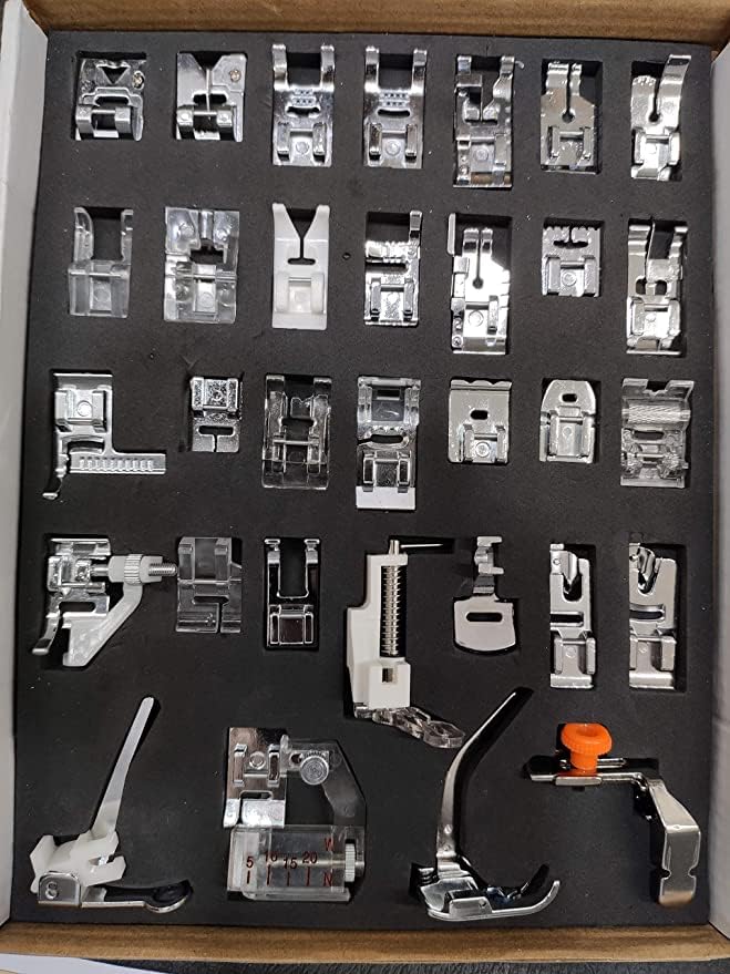 GALAXY® 32 Piece Pressure Foot KIT for USHA JANOME/Singer/Brother Domestic Automatic Sewing Machine-image-43