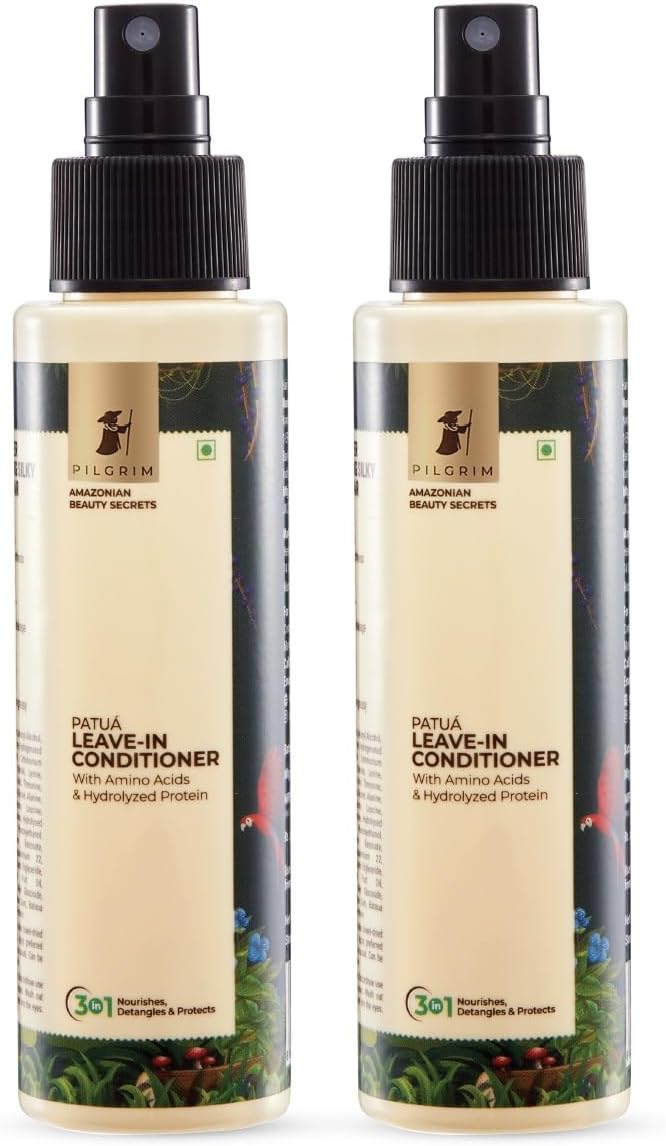 Pilgrim Patua Leave-In Unscented Conditioner For Damage Control For All Hair Types- Fights Frizz & Improves Elasticity Count 2