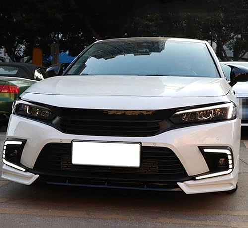 Miniatura 4 de iJDMTOY OE-Fog Bisel Reemplazar Switchback Luces LED de circulación diurna compatibles con Honda Civic Sedán 2022 en adelante, LED DRL blanco,
