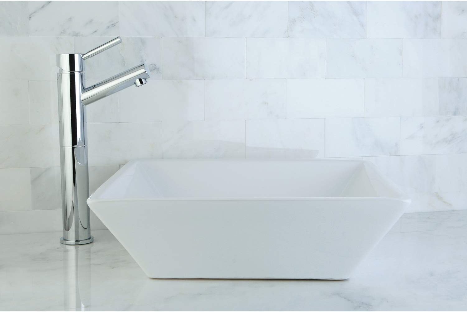 Kingston Brass EV4256 Fauceture Parisan Vitreous China Bathroom Vessel , White