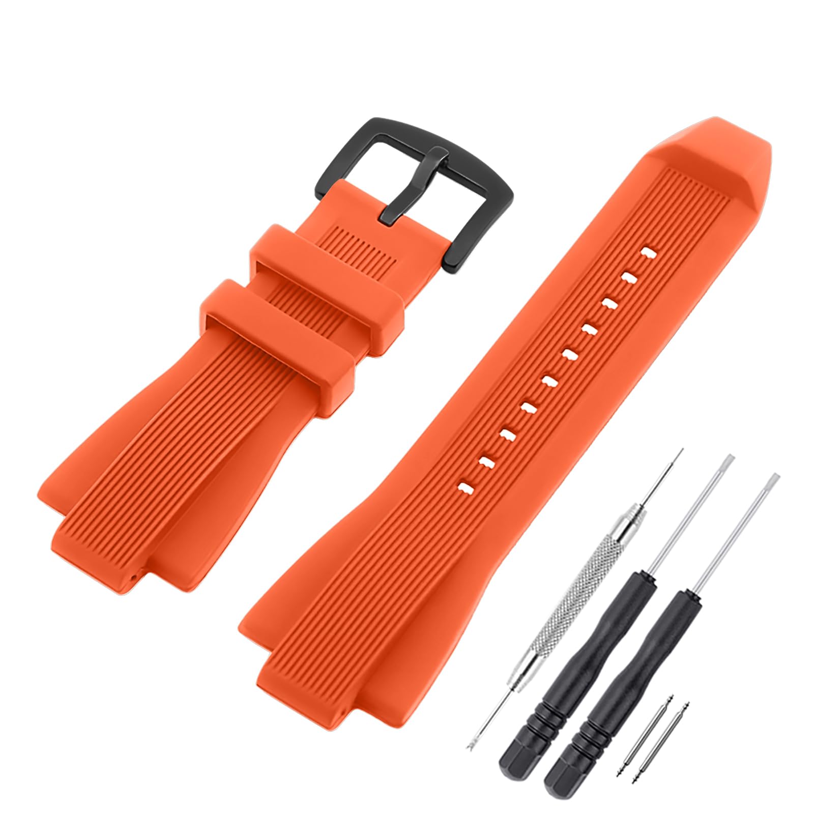 SANDEIN Watch Band Compatible with Michael Kors, Soft Silicone Rubber Replacement Wrist Strap for Michael MK8152 MK8356 Watch Straps