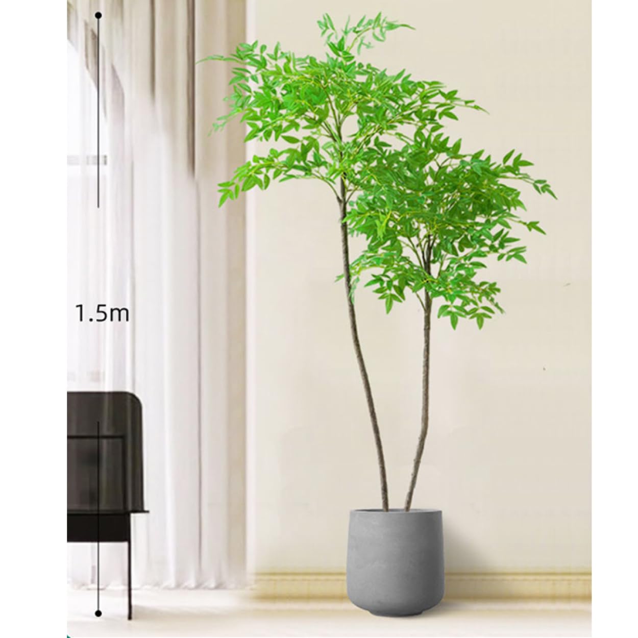 Amazon｜HGJH 大きい フェイクグリーン 130cm 人工観葉植物 緑