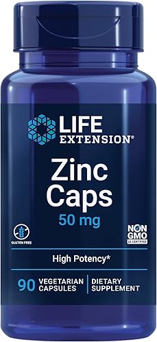 Miniatura 5 de Life Extension Tapas de magnesio, 500 mg, óxido de magnesio, citrato, succinato, salud cardíaca y tapas de zinc, zinc 50 mg, citrato de zinc, apoyo