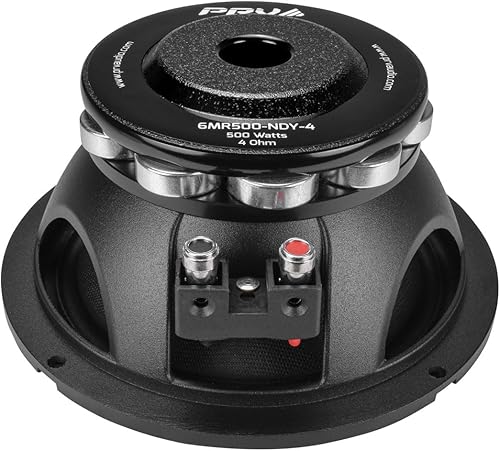 Miniatura 6 de PRV AUDIO Altavoz de rango medio de 6.5 pulgadas 6MR500-NDY-4 500 vatios imán de neodimio de 4 ohmios, altavoz de alta salida para audio de