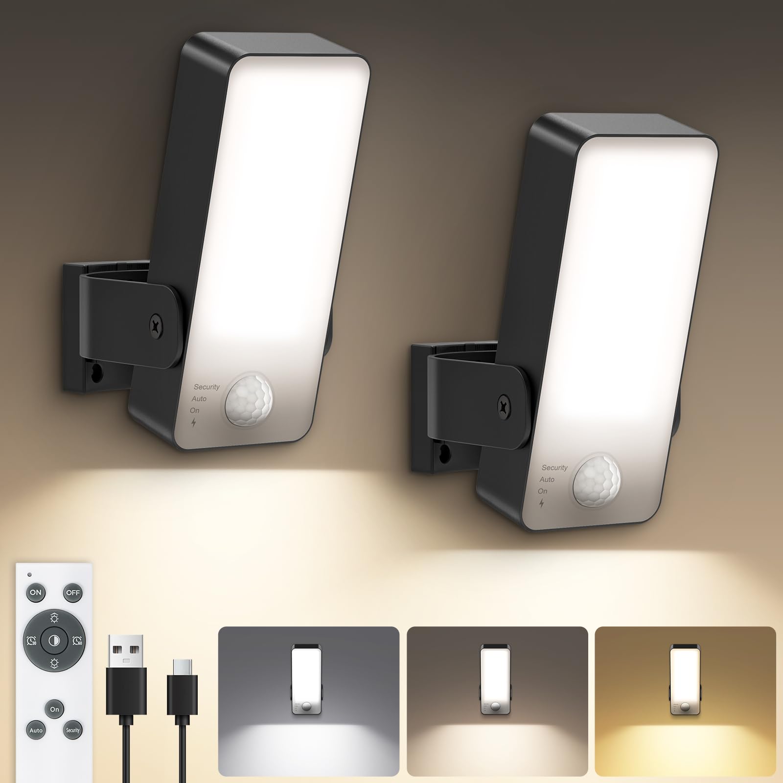 ToyGlee Batteie Led Strahler mit Bewegungsmelder