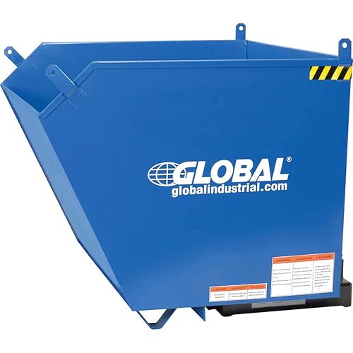 Tolva de carretilla elevadora de perfil bajo de 1 yarda cúbica tapa de 6000 libras