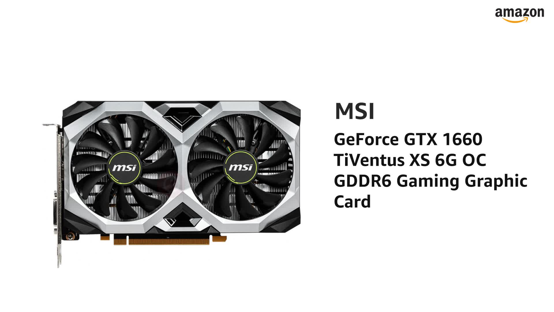 Amazon.in: Buy MSI GeForce GTX 1660 Ti Ventus XS 6G OC GDDR6