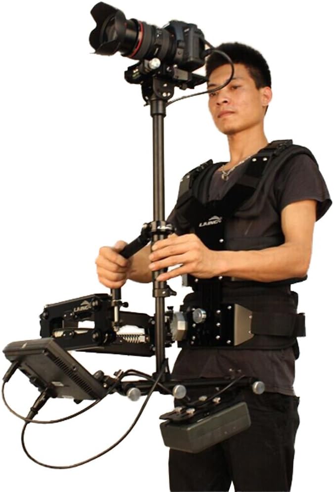 Laing M30P with 1-15kg B7 Stabilizer and X15 Vest Arm Steadicam Steadycam for Video Camera Dslr Support Monitor & Battery