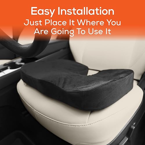 Miniatura 6 de Trobo - Cojín de asiento almohada de automóvil para asiento de conducción para mejorar el dolor de ciática coxis cadera y coxis almohadilla