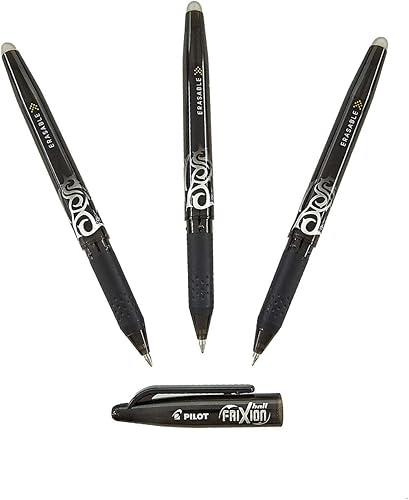 Miniatura 4 de Pilot FriXion Ball - Bolígrafos de gel borrables, 3 unidades, color negro
