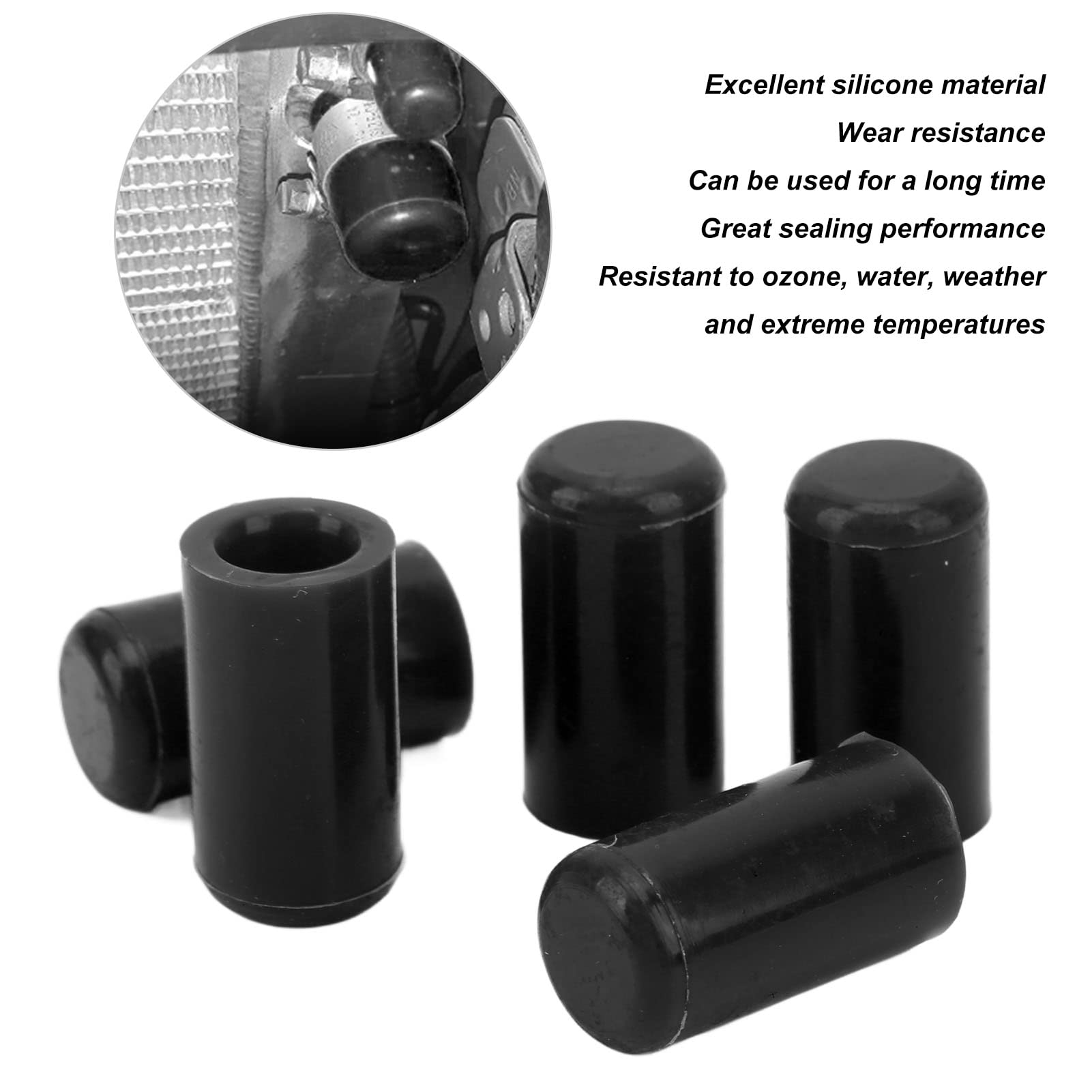 10 Pcs 10 Millimetri Automotive Tappo Tubo di Vuoto Silicone