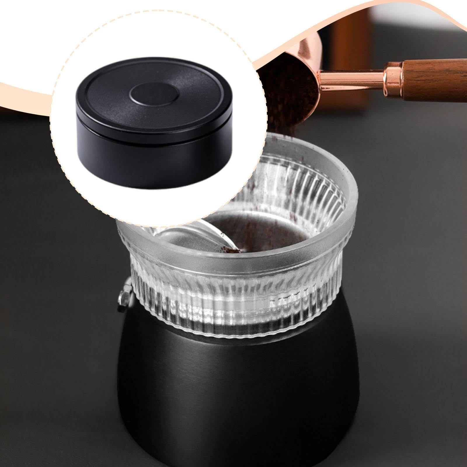 Erogatore E Pressino per Caffè, Livellatore per Caffè, Erogatore Efficiente per Macchine Da Caffè con Portafiltro, Lega di Alluminio Compa, Nero
