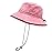 woogwin Waterproof Bucket Rain Hat with Chin Strap Quick Dry Packable Boonie Sun Hat Safari Hat UV Protection(Pink1)