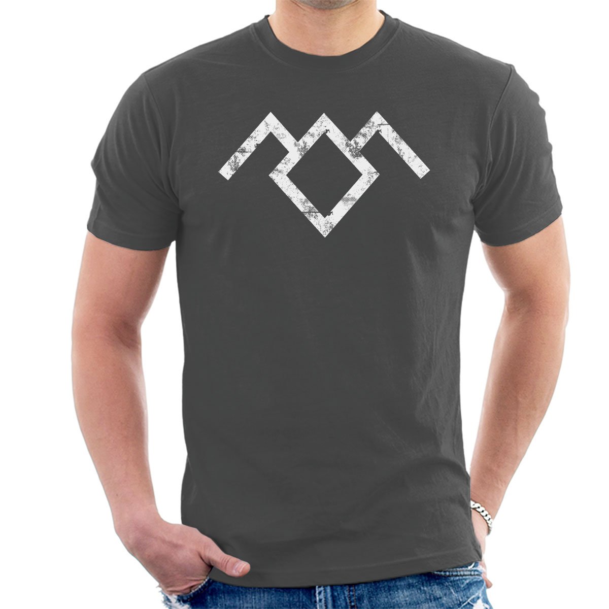 Cloud City 7 Men's Charcoal Owl Symbol Twin Peaks T-Shirt
