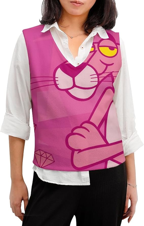 Amazon Co Jp ピンクの豹 ピンク パンサー 女性用ニットセーター トvネック漫画パターンコッ ドニットベスト レディース セーター ニット ベスト チョッキ ゆったり ニットチョッキニット ベスト カジュアル 袖がなしチョッキ セーターチョッ ニットベスト レディース Amazon Co Jp ピンクの豹 ピンク パンサー 女性用ニットセーター トvネック漫画パターンコッ ドニットベスト レディース セーター ニット ベスト チョッキ ゆったり ニットチョッキニット ベスト カジュアル 袖がなしチョッキ セーターチョッ ニットベスト レディース